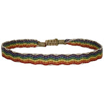 HANDMADE RAINBOW BRACELET IN SHINY GOLD