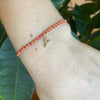 PETITE HANDMADE BRACELET FEATURING LETTER Y ZIRCON CHARM