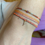 PETITE HANDMADE BRACELET FEATURING LETTER Y ZIRCON CHARM