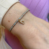 PETITE HANDMADE BRACELET FEATURING LETTER D ZIRCON CHARM