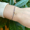PETITE HANDMADE BRACELET FEATURING LETTER G ZIRCON CHARM