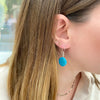 VEGETABLE IVORY EARRINGS IN LIGHT BLUE