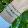 HANDMADE PEACOCK BRACELET IN GREEN AND GOLD TONES