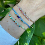 HANDMADE PEACOCK BRACELET IN GREEN AND GOLD TONES