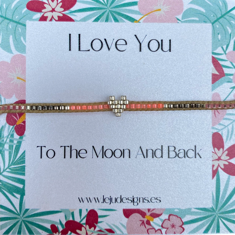 HANDWOVEN HEART BRACELET IN BRIGHT TONES AND SILVER