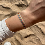HANDMADE RAINBOW BRACELET IN SHINY GOLD