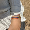 HANDMADE RAINBOW BRACELET IN SHINY GOLD