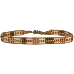 HANDMADE BEADED BRACELET IN NEUTRAL TONES