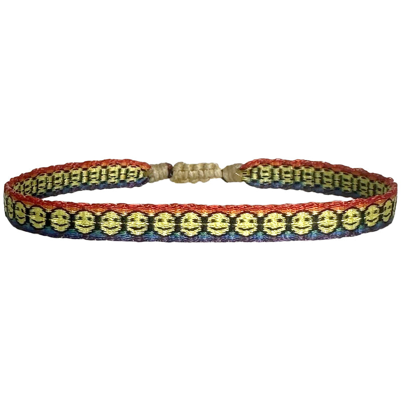 HANDMADE SMILEY RAINBOW BRACELET