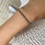 HANDMADE MARA BRACELET FEATURING SPINEL SEMI-PRECIOUS STONES AND GOLD FILLED BEADS