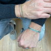 HANDWOVEN PIN BRACELET IN ORANGE TONE FOR HIM