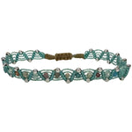 HANDMADE MACRAME BRACELET WITH SILVER FOR KIDS