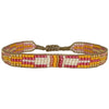 This cool bracelet is handwoven by our team of artisans in Colombia using Japanese glass beads. Simple, colorful and bold, this designs is the perfect companion to your everyday look.  Details:      Women bracelet     Handemade bracelet      Japanese glass beads     Adjustable bracelet     Width 9mm     Can be worn in the water