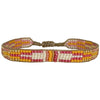 This cool bracelet is handwoven by our team of artisans in Colombia using Japanese glass beads. Simple, colorful and bold, this designs is the perfect companion to your everyday look.  Details:      Women bracelet     Handemade bracelet      Japanese glass beads     Adjustable bracelet     Width 9mm     Can be worn in the water