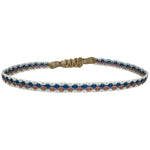 Designed and handwoven to be worn at all times using traditional artisanal handcrafting and techniques that take plenty of time and love  Details:  - Handwoven using Polyester  -Can be worn in the water - Width 3mm