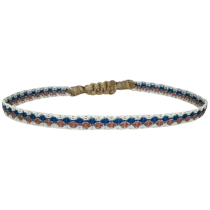 Designed and handwoven to be worn at all times using traditional artisanal handcrafting and techniques that take plenty of time and love  Details:  - Handwoven using Polyester  -Can be worn in the water - Width 3mm