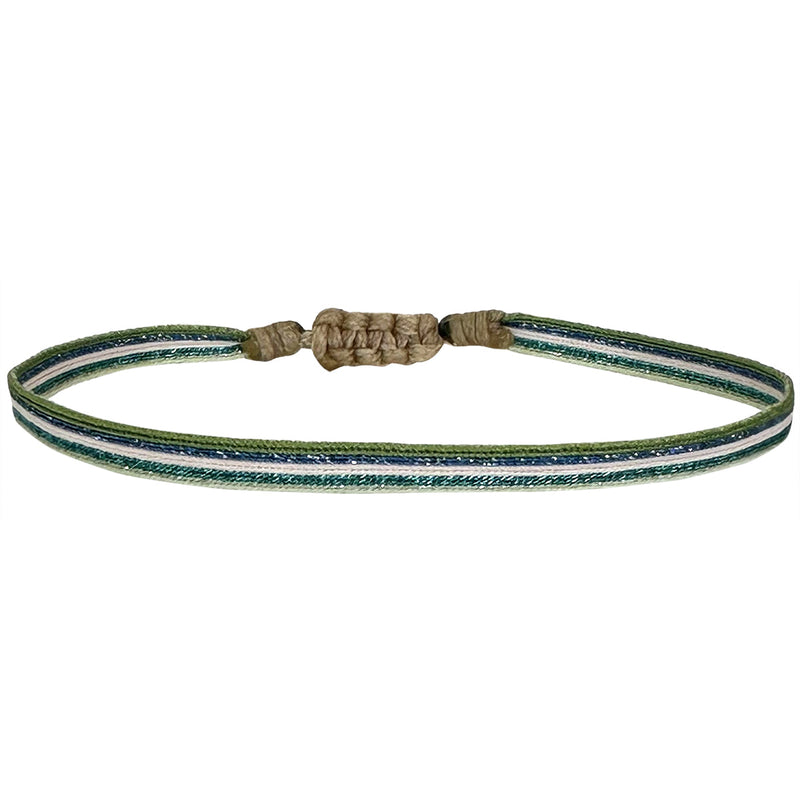 Designed and handwoven to be worn at all times using traditional artisanal handcrafting and techniques that take plenty of time and love  Details:  - Handwoven using Polyester  -Can be worn in the water - Width 3mm