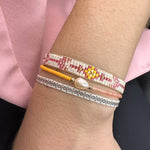 Designed and handwoven to be worn at all times using traditional artisanal handcrafting and techniques that take plenty of time and love  Details:  - Handwoven using Polyester  -Can be worn in the water - Width 3mm