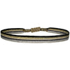 BASIC HANDMADE METALLIC BRACELET IN GOLD, BLACK AND SILVER TONES
