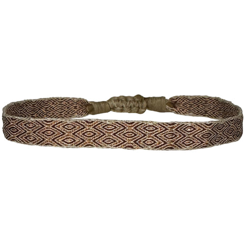 Designed and handwoven to be worn at all times using traditional artisanal handcrafting and techniques that take plenty of time and love  Details:  - Handwoven using Polyester  -Can be worn in the water  - Stainless steel "LeJu London" logo/tag  - Width 5mm