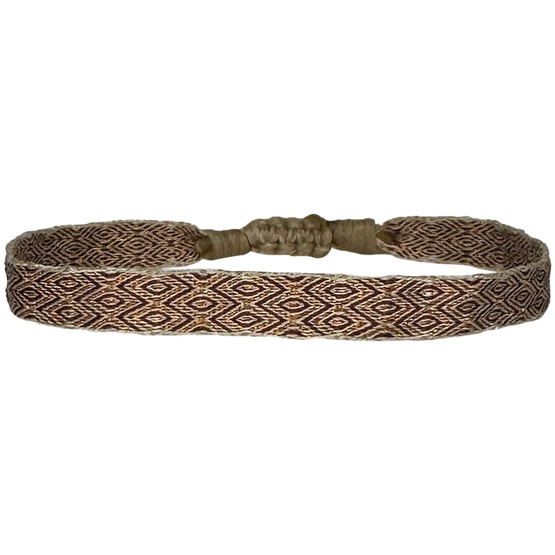 Designed and handwoven to be worn at all times using traditional artisanal handcrafting and techniques that take plenty of time and love  Details:  - Handwoven using Polyester  -Can be worn in the water  - Stainless steel "LeJu London" logo/tag  - Width 5mm