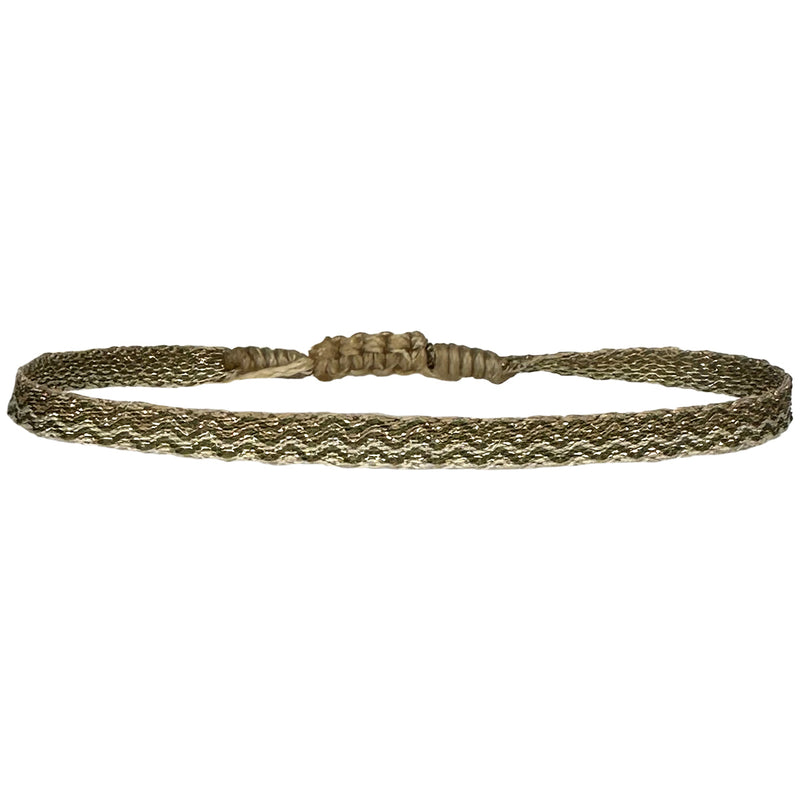 Designed and handwoven to be worn at all times using traditional artisanal handcrafting and techniques that take plenty of time and love  Details:  - Handwoven using Polyester  -Can be worn in the water  - Stainless steel "LeJu London" logo/tag  - Width 3mm