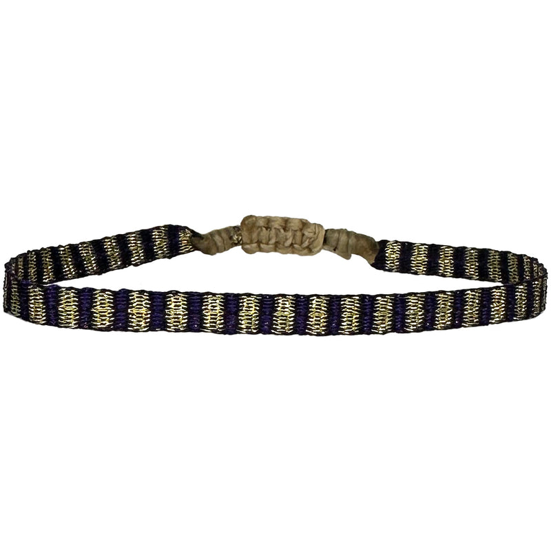 Designed and handwoven to be worn at all times using traditional artisanal handcrafting and techniques that take plenty of time and love  Details:  - Handwoven using Polyester  -Can be worn in the water  - Stainless steel "LeJu London" logo/tag  - Width 3mm