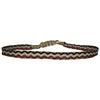 BASIC HANDMADE BRACELET IN RED, BLACK AND BEIGE TONES