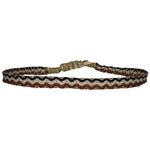 BASIC HANDMADE BRACELET IN RED, BLACK AND BEIGE TONES