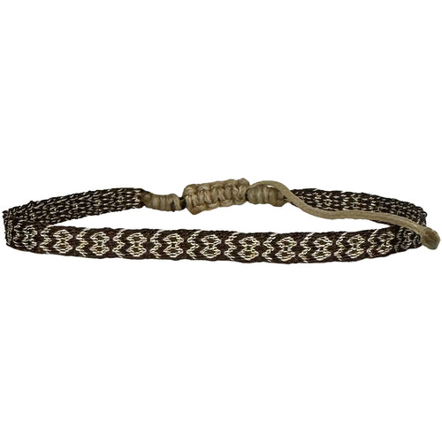 Designed and handwoven to be worn at all times using traditional artisanal handcrafting and techniques that take plenty of time and love  Details:  - Handwoven using Polyester  -Can be worn in the water  - Stainless steel "LeJu London" logo/tag  - Width 3mm