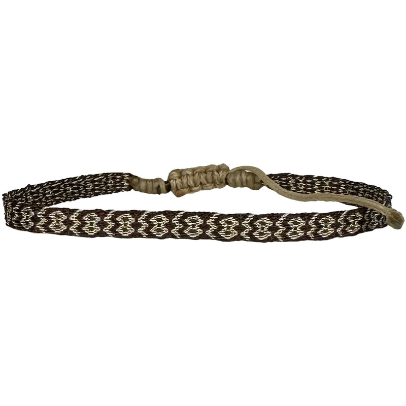 Designed and handwoven to be worn at all times using traditional artisanal handcrafting and techniques that take plenty of time and love  Details:  - Handwoven using Polyester  -Can be worn in the water  - Stainless steel "LeJu London" logo/tag  - Width 3mm