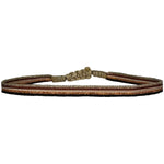Designed and handwoven to be worn at all times using traditional artisanal handcrafting and techniques that take plenty of time and love  Details:  - Handwoven using Polyester  -Can be worn in the water  - Stainless steel "LeJu London" logo/tag  - Width 3mm