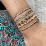 HANDMADE BRACELET IN GOLD AND BROWN TONES