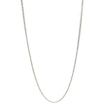 CURB CHAIN WIDE SILVER NECKLACE