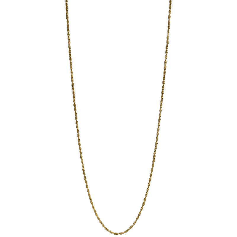 ROPE CHAIN GOLD NECKLACE
