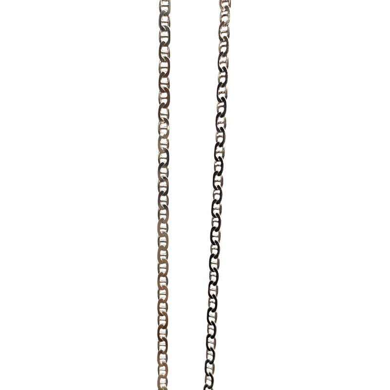 CURB TRACE CHAIN SILVER NECKLACE