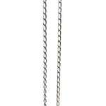 CURB CHAIN WIDE SILVER NECKLACE