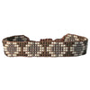 JAPANESE GLASS BEADS BRACELET IN NEUTRAL TONES FOR HIM