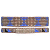 SET OF TWO BEADED BRACELETS IN BLUE TONES FOR HIM