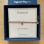 HANGING DIAMOND IN GOLD