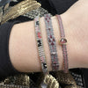 This cool bracelet is handwoven by our team of artisans in Colombia using Japanese glass beads.   Wear it with your favourite accessories !  Details:      Women Bracelet     Japanese glass beads     Handwoven adjustable bracelet     Width 5mm     Can be worn in the  water