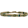 This cool bracelet is handwoven by our team of artisans in Colombia using Japanese glass beads.   Wear it with your favourite accessories !  Details:      Women Bracelet     Japanese glass beads     Handwoven adjustable bracelet     Width 5mm     Can be worn in the  water