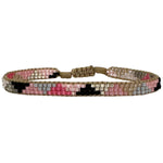 This cool bracelet is handwoven by our team of artisans in Colombia using Japanese glass beads.   Wear it with your favourite accessories !  Details:      Women Bracelet     Japanese glass beads     Handwoven adjustable bracelet     Width 5mm     Can be worn in the  water