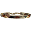 HANDMADE BEADED BRACELET IN COPPER TONES