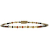 Handwoven in Colombia, this feminine bracelet features a single row of Japanese glass beads in silver and pink tones.  Wear this stylish bracelet alone or as a part of a bracelet layering combination, with your favourite jeans & t-shirt!  Details:  - Japanese glass beads  - Width: 2mm  - Adjustable bracelet 