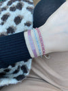 ZIP BRACELET IN PINK AND SILVER TONES