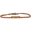 MULTI SAPPHIRE STONES BRACELET IN PINK, GOLD & BEIGE TONES