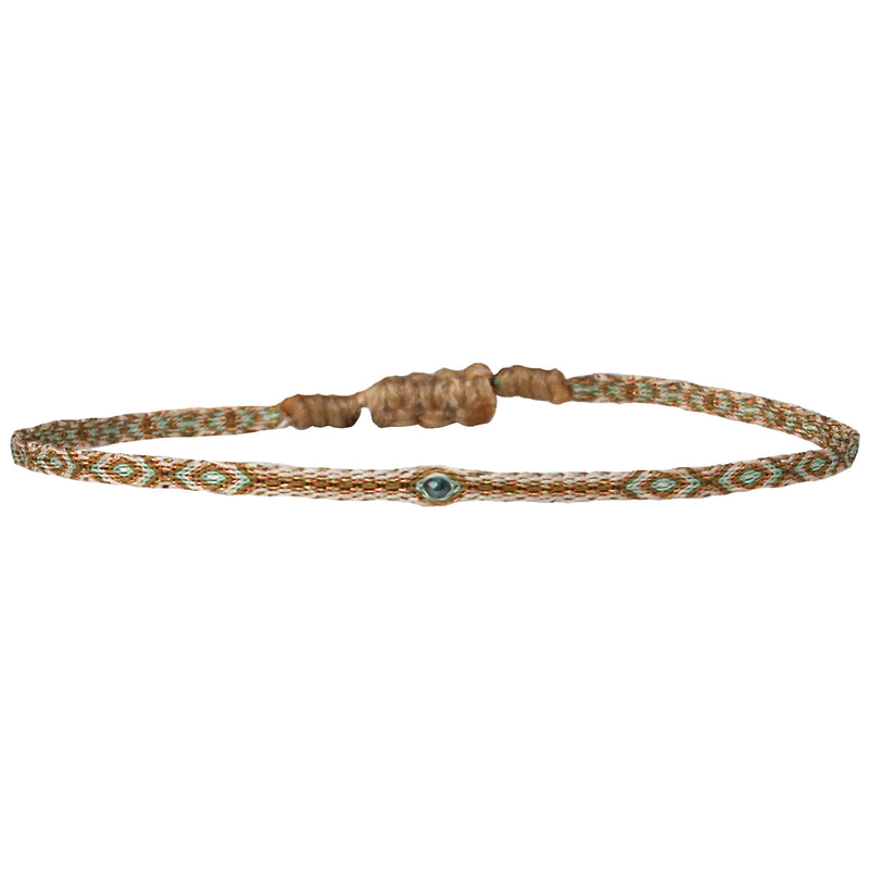 BLACK DIAMOND HANDWOVEN BRACELET SET IN NEUTRAL TONES