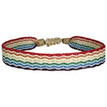 You are powerful, strong and creative. You are capable of great things. You have the ability to create anything you want in your life. This magnificent design is handwoven using 160 threads, it takes for our master artisans 1 hour and 20 minutes to weave each bracelet. Details:  - Handwoven using Polyester  - Can be worn in the water - Width 8 mm  -Adjustable bracelet  -Women bracelet -Pride bracelet