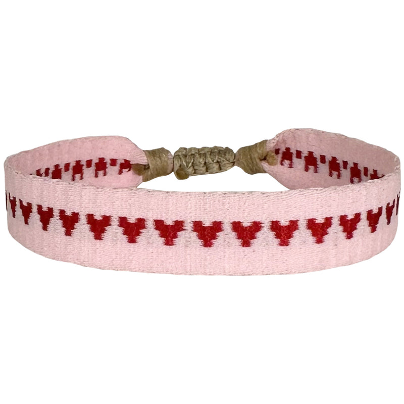 This magnificent design is handwoven using 160 threads, it takes for our master artisans 1 hour and 20 minutes to weave each bracelet. Details:  - Handwoven using Polyester  - Can be worn in the water - Width 8 mm  -Adjustable bracelet  -Women bracelet -Pride bracelet
